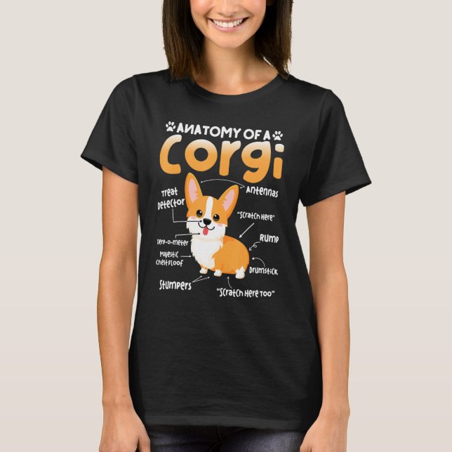 Camiseta Anatomía de los amantes de los perros Mascotas Cor (Anverso)