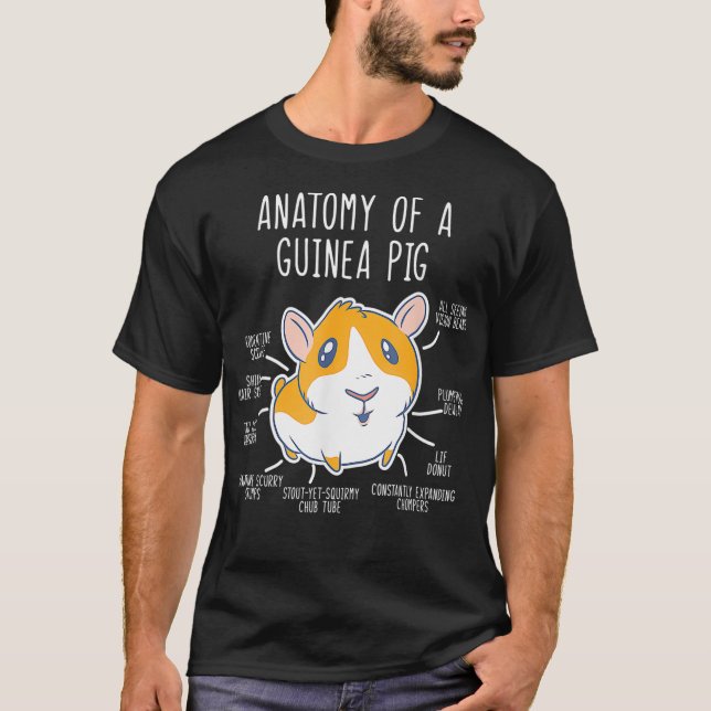 Camiseta Anatomía de los dueños de conejillos de indias de  (Anverso)