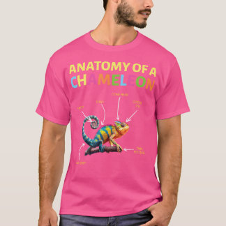 Camiseta Anatomía De Los Reptiles Lizardos De Chameleons An