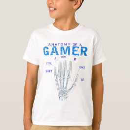 Camiseta Anatomía de mano de esqueleto para jugadores - Tec