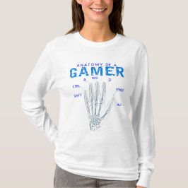 Camiseta Anatomía de mano de esqueleto para jugadores - Tec