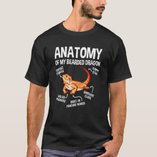 Camiseta Anatomía De Mi Lizard Reptile De Dragón Con Cabeza
