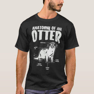 Camiseta Anatomía De Otter De Un Otter Cute 3