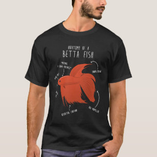 Camiseta Anatomía de peces Betta