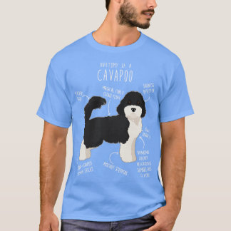 Camiseta Anatomía de perro 2 del Parti Cavapoo