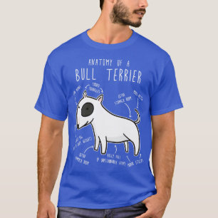 Camiseta Anatomía de perro de Bull Terrier