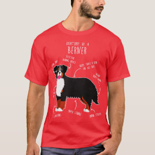 Camiseta Anatomía de perro de montaña de Bernese 3