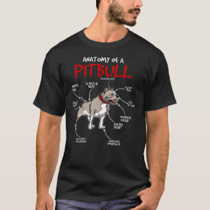Camiseta Anatomía De Perro De Pitbull