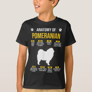 Camiseta Anatomía De Perro Pomeraniano