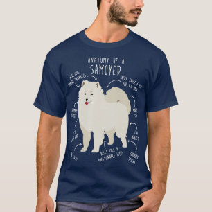 Camiseta Anatomía de perros samoyed 2