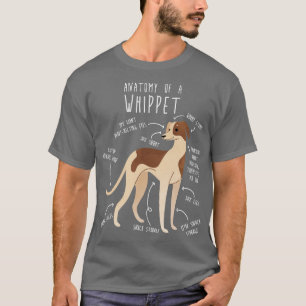 Camiseta Anatomía de perros Whippet