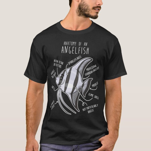 Camiseta Anatomía de pez ángel (Anverso)