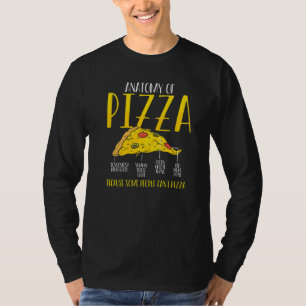 Camiseta Anatomía De Pizza Hacedor De Pizza Fiesta De Pizza