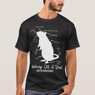 Camiseta Anatomía de Rat para cualquier amante y mascota de