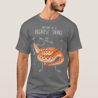 Camiseta Anatomía de serpiente Albino Hognose