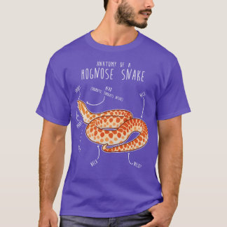 Camiseta Anatomía de serpiente Albino Hognose
