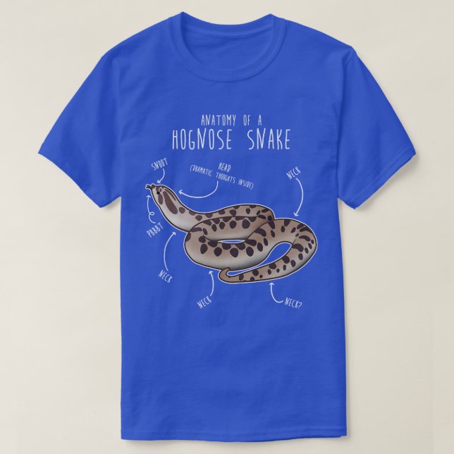 Camiseta Anatomía de serpiente Conda Hognose Anaconda (Diseño del anverso)