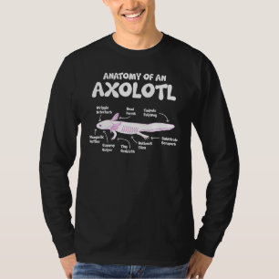 Camiseta Anatomía De Un Ajolote Biología De Ajolotes Cienci