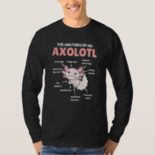 Camiseta Anatomía de un Ajolote Explicación dulce ajolote  