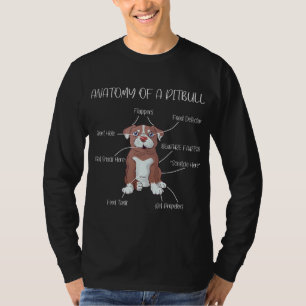 Camiseta Anatomía de un amante de los perros en Pitbull