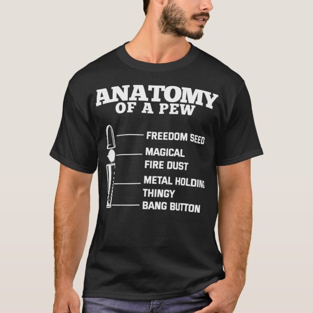 Camiseta Anatomía De Un Ammo De La Propietaria De Un Pew (Anverso)