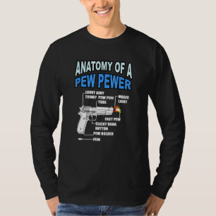 Camiseta Anatomía De Un Arma De Ammo De Alquiler De Pew _5