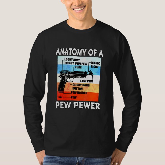 Camiseta Anatomía De Un Arma De Ammo De Refrigeración De Pe (Anverso)