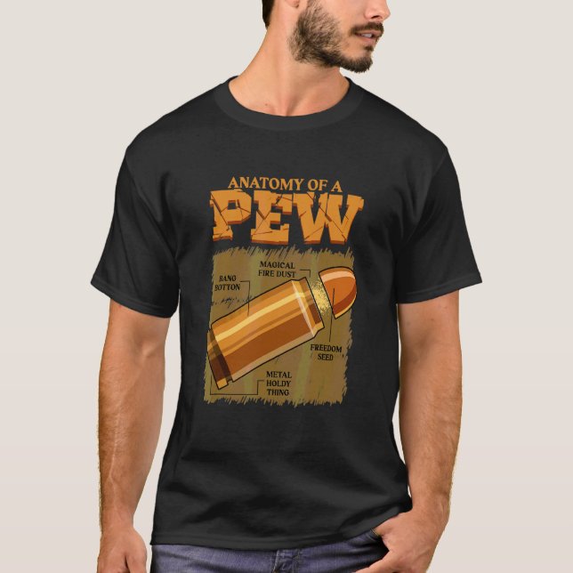Camiseta Anatomía De Un Arma De Arma De Juguete Con Arma De (Anverso)