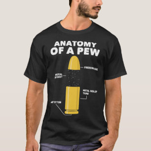 Camiseta Anatomía De Un Arma De Pew Gun Para El Cuerpo De P