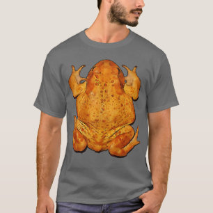 Camiseta Anatomía de un arte de contorno negro de toad