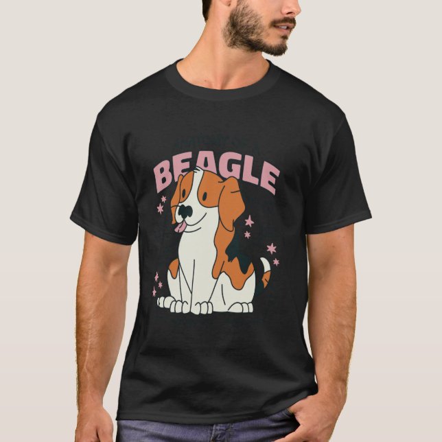 Camiseta Anatomía de un Beagle - Ilustración divertida de p (Anverso)