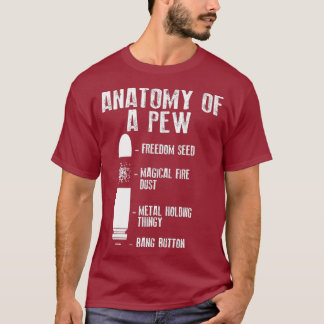 Camiseta Anatomía De Un Bullet De Armas    PewFunnyPrueba
