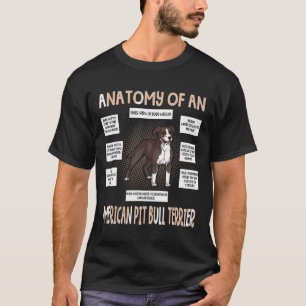 Camiseta Anatomía De Un Cachorro De Toro Terrible Americano