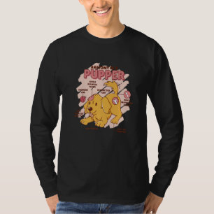 Camiseta Anatomía de un cachorro motivo de perro lindo