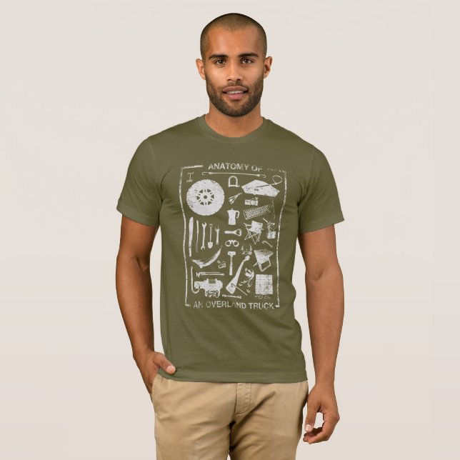 Camiseta Anatomía de un camión terrestre (Anverso completo)