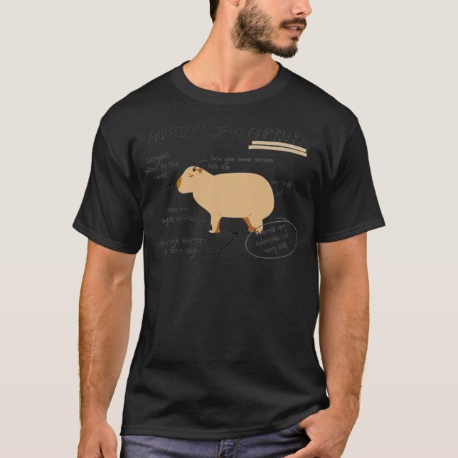 Camiseta Anatomía De Un Capibara (Anverso)