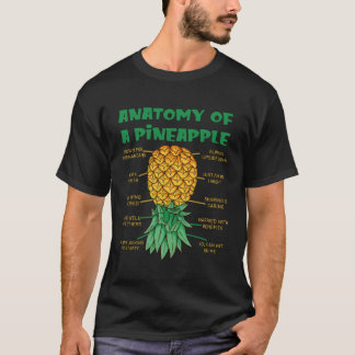 Camiseta Anatomía De Un Cazador De Piña Funny boca abajo