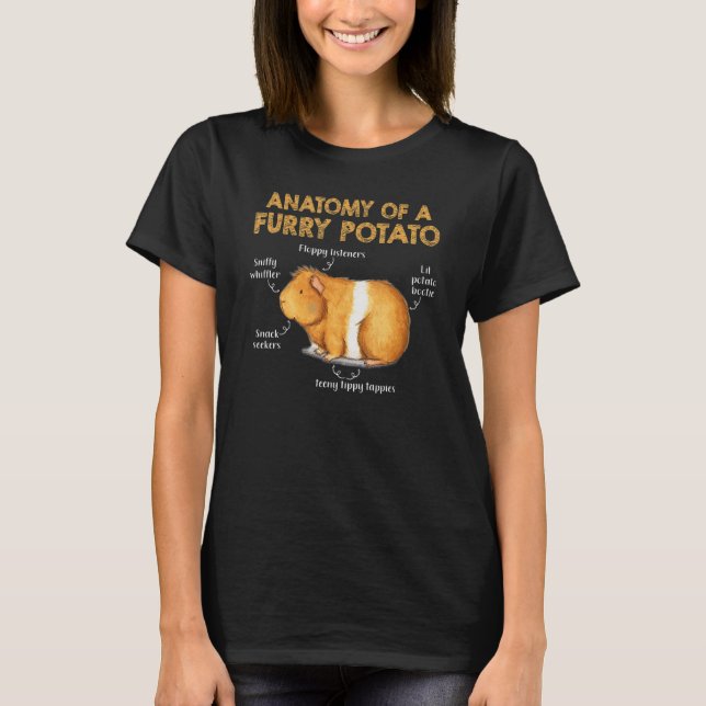 Camiseta Anatomía De Un Cerdo De La Patata De La Fosa (Anverso)