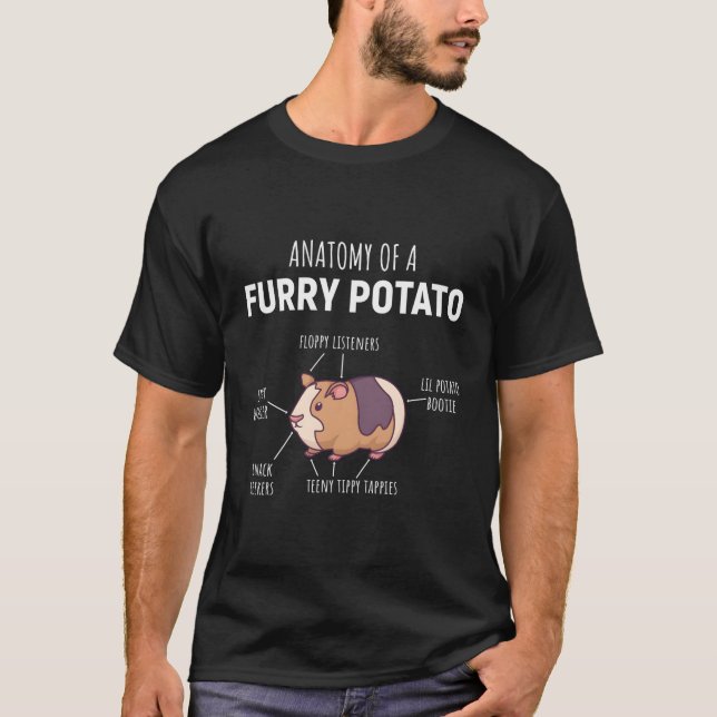 Camiseta Anatomía De Un Cerdo De La Patata De La Fosa (Anverso)