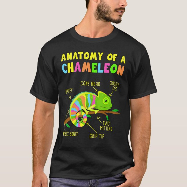 Camiseta Anatomía De Un Chameleon (Anverso)