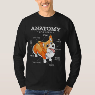 Camiseta Anatomía De Un Corgi Corgis Tees De Cachorro