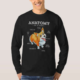 Camiseta Anatomía De Un Corgi Corgis Tees De Cachorro