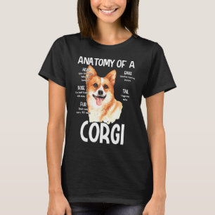 Camiseta Anatomía de un Corgi para Ruido de Oreja de Cabeza