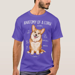 Camiseta Anatomía De Un Corgi, Regalos Para Los Amantes Del