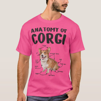 Camiseta Anatomía De Un Corgi, Regalos Para Los Amantes Del