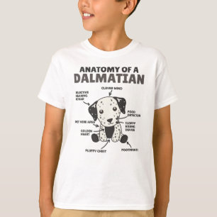 Camiseta Anatomía De Un Dalmatiano Dulce Perros Gracioso Ca