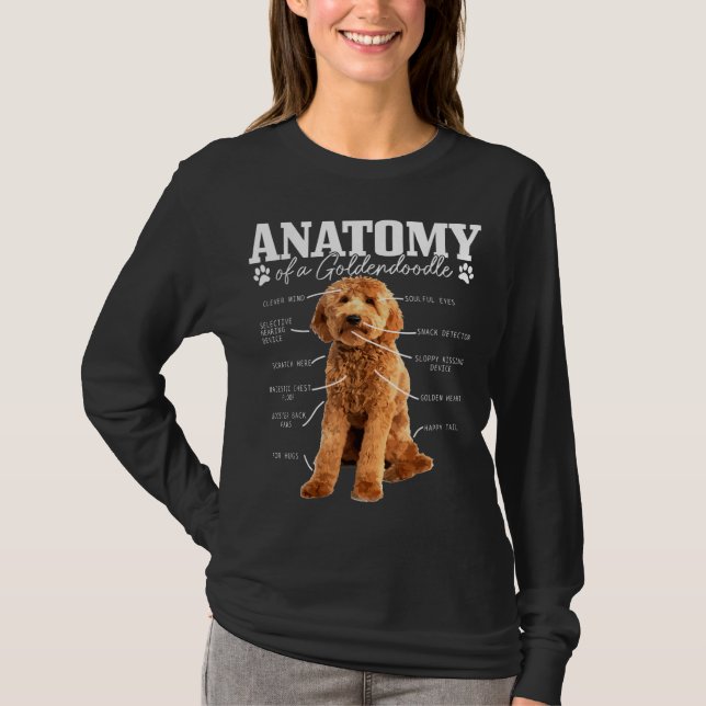 Camiseta Anatomía De Un Diablos De Perro Divertido De Golde (Anverso)