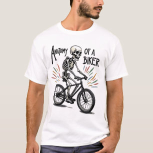 Camiseta Anatomía de un diseño de ciclismo, divertido y de 