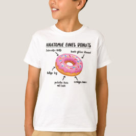 Camiseta Anatomía De Un Donut Dulce Delicioso Donut