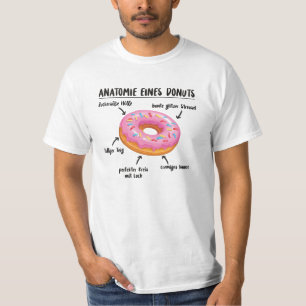 Camiseta Anatomía De Un Donut Dulce Delicioso Donut